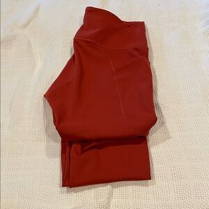 Lululemon leggings, reddish brown, size 10
